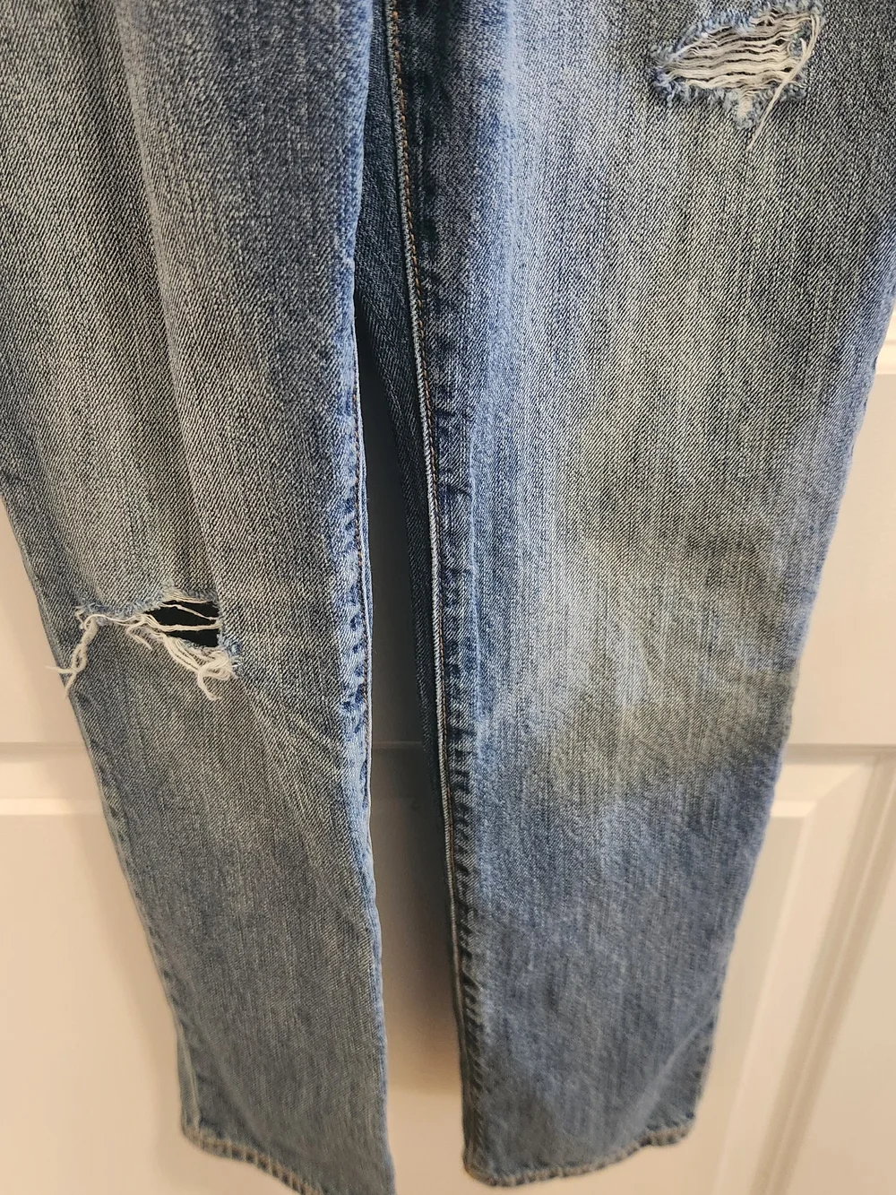GAP Distressed Blue Denim Girl's Overalls